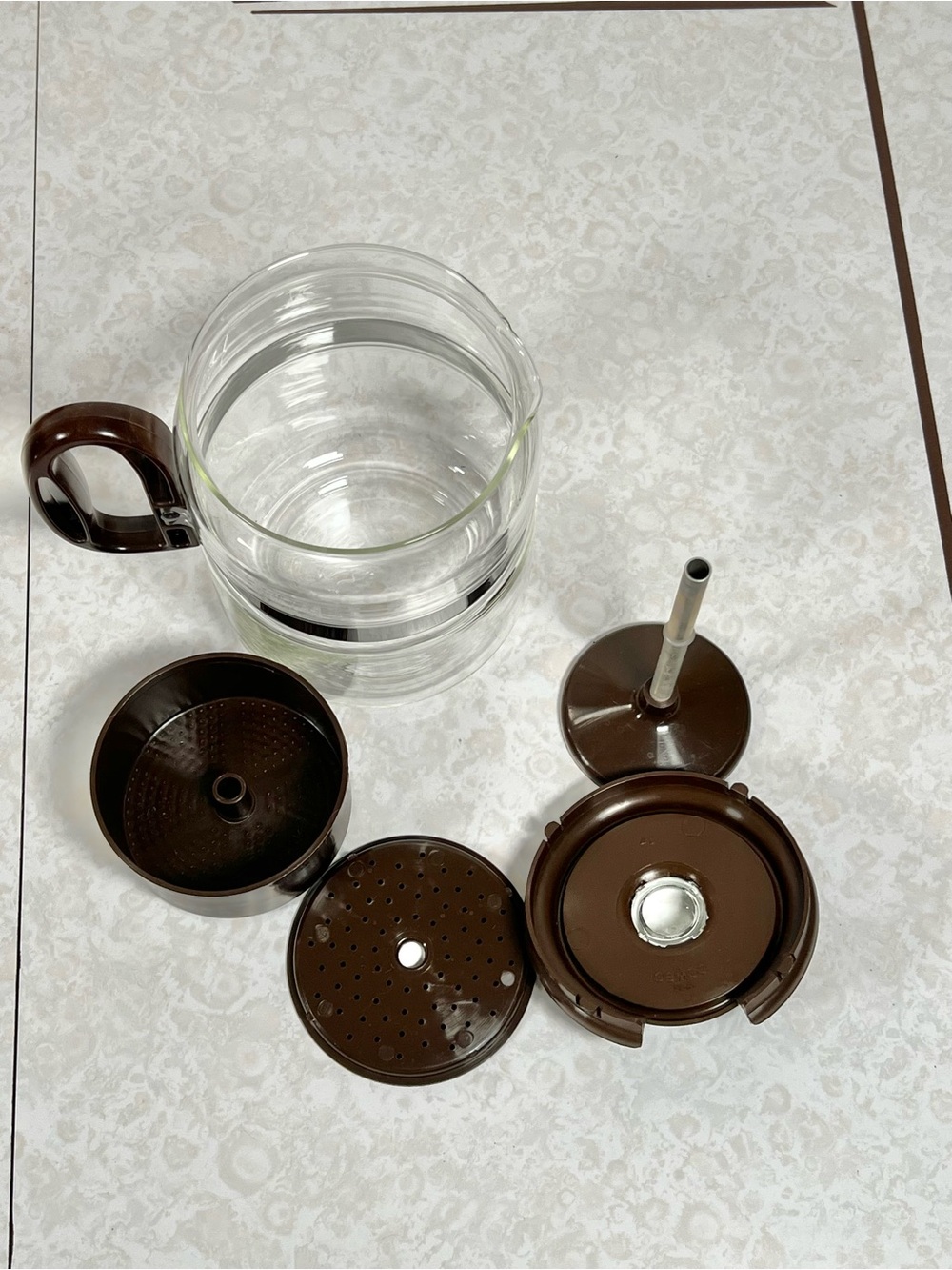 Vtg GEMCO BRAND PERCOLATOR COFFEE POT 4-8 CUP Stove Top Heat Resistant Glass - Picture 6 of 6